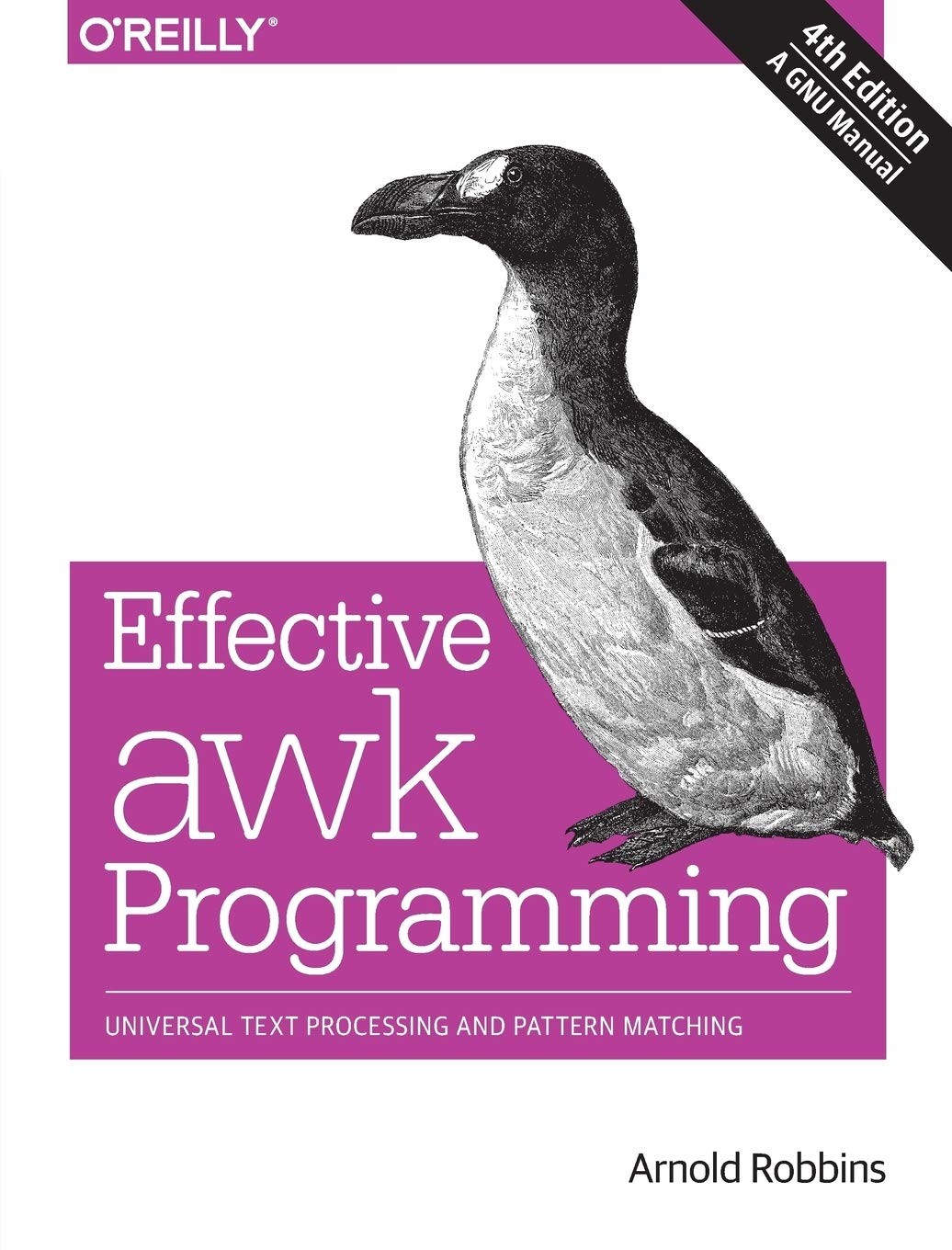 Capa da 4ª edição do livro Effective awk programming