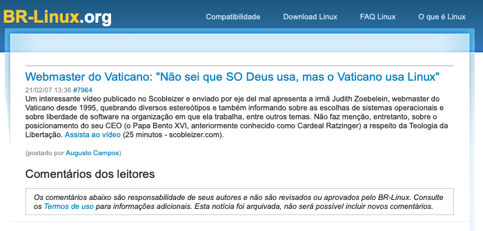 print do post do link acima