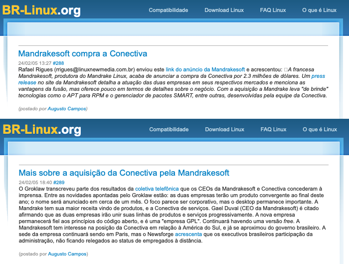 prints dos 2 posts dos links acima