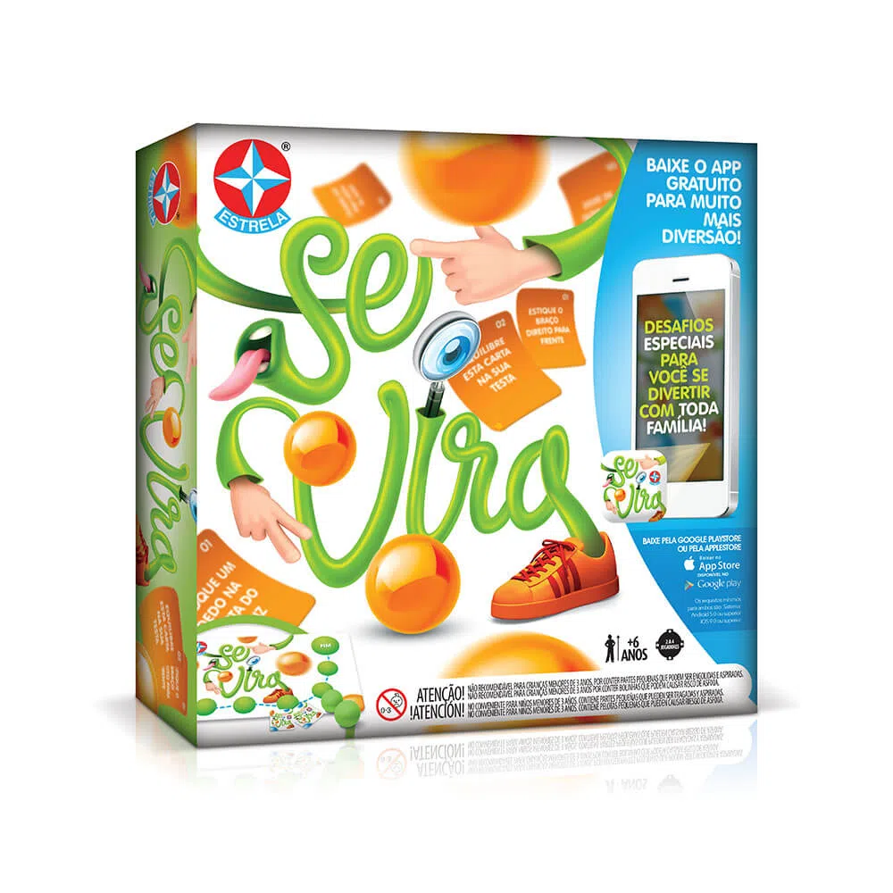 Caixa de um jogo chamado “Se Vira“