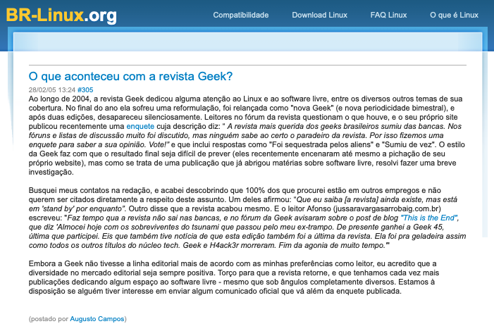 print do post do link acima
