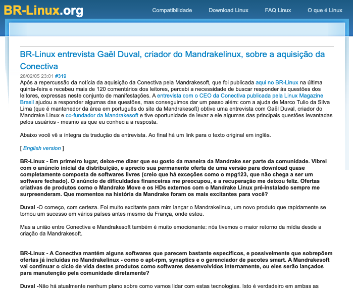 print do post do link acima