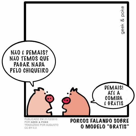 Reprodução da tirinha descrita e transcrita no post acima.