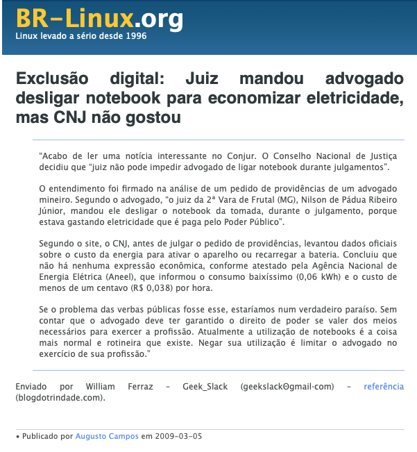 Print do conteúdo do link incluído no texto do post acima.