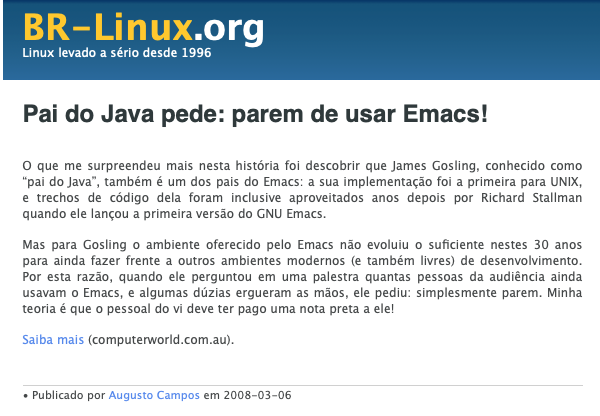 Print do conteúdo do link incluído no texto do post acima.