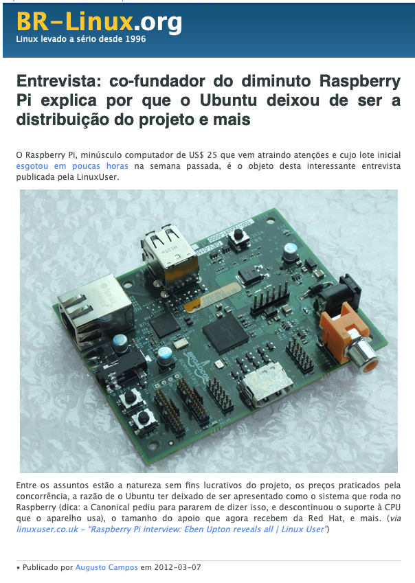Print do conteúdo do link incluído no texto do post acima.