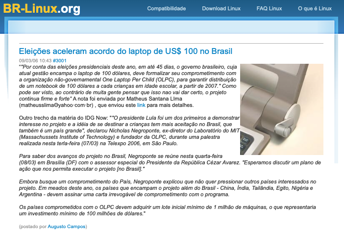 Print do post do link acima.