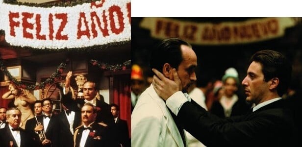 A cena de O Poderoso Chefão II que tem como pano de fundo a despedida de Fulgencio Batista após a chegada das tropas de Fidel a Havana