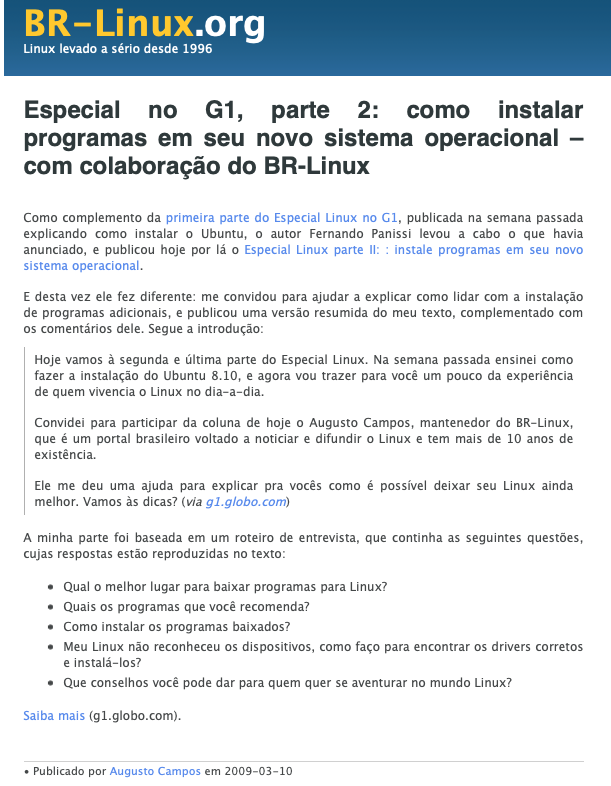 Print do conteúdo do link incluído no texto do post acima.