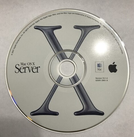 Disco de instalação de uma versão do Mac OS X Server