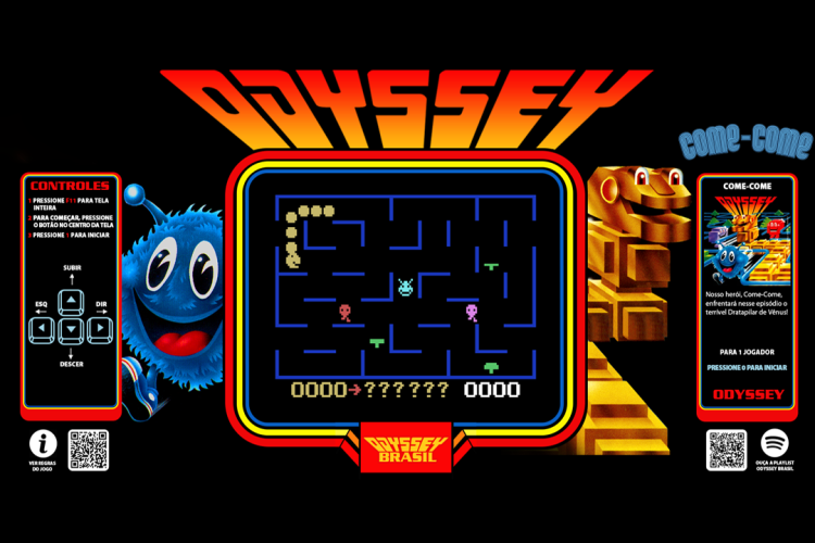 Material promocional do Come-Come brasileiro