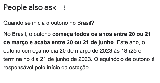Print de notícia informando que hoje começa o outono