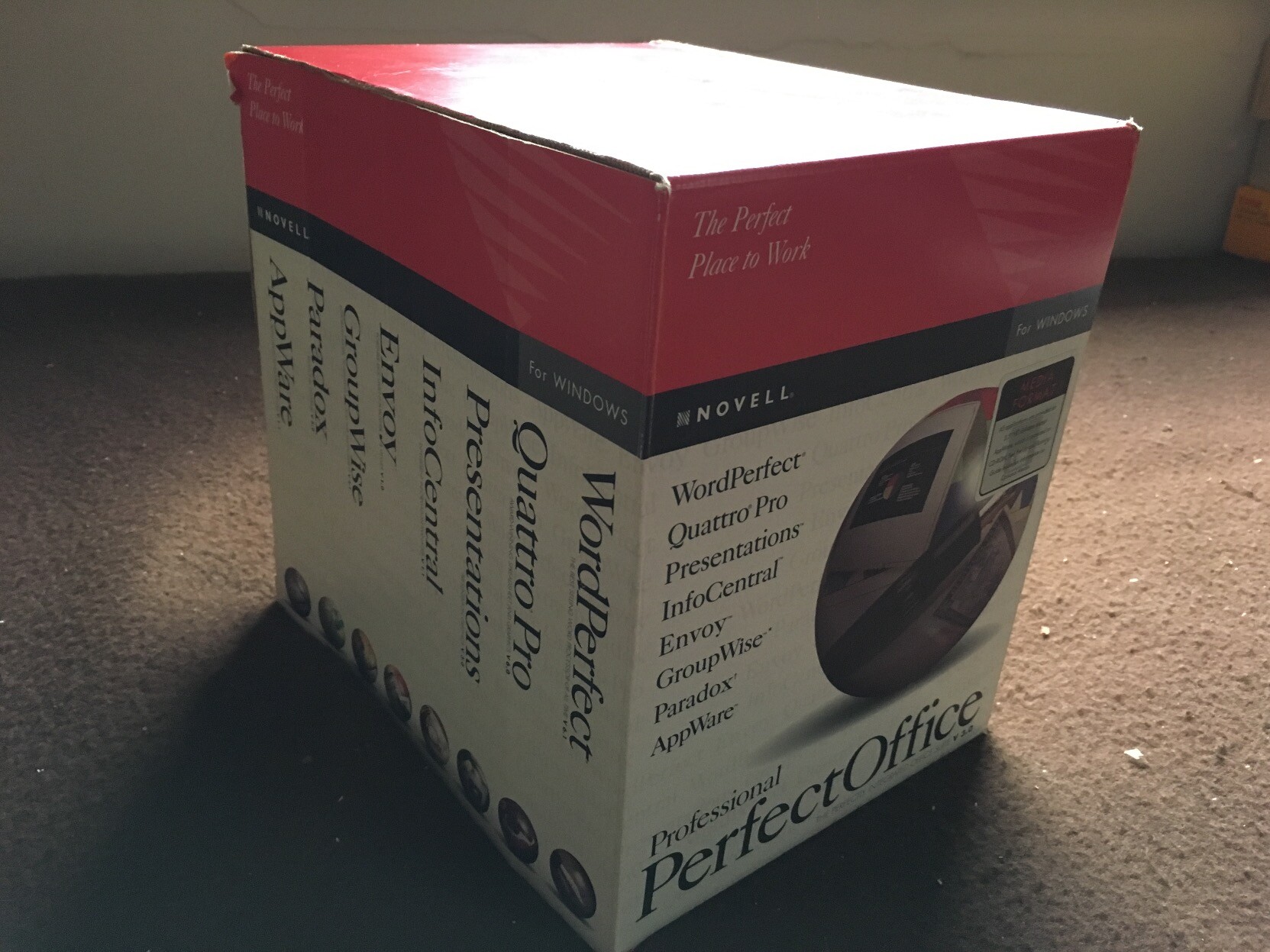Caixa do PerfectOffice da Novell