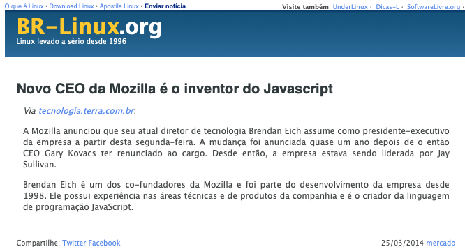 Print do conteúdo do link incluído no texto do post acima.