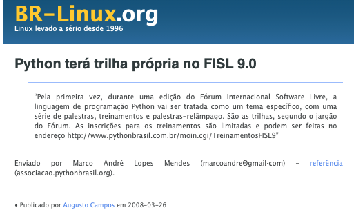 Print do conteúdo do link incluído no texto do post acima.