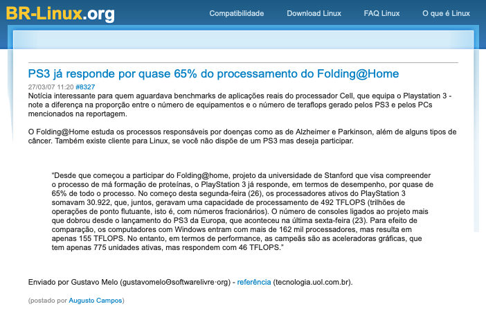 Print do conteúdo do link incluído no texto do post acima.