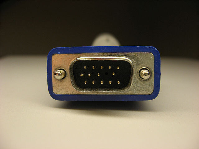 Um “conector VGA“