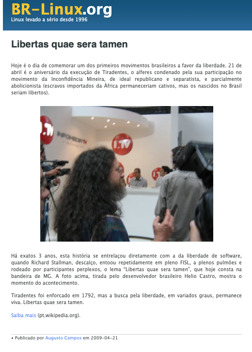 Print do conteúdo do link incluído no texto do post acima.