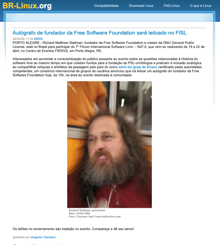 Print do conteúdo do link incluído no texto do post acima.