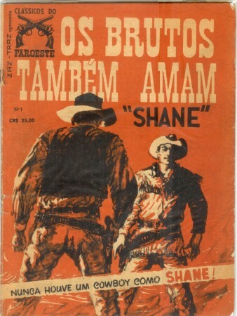 Capa de revista antiga que transcreveu a história do filme