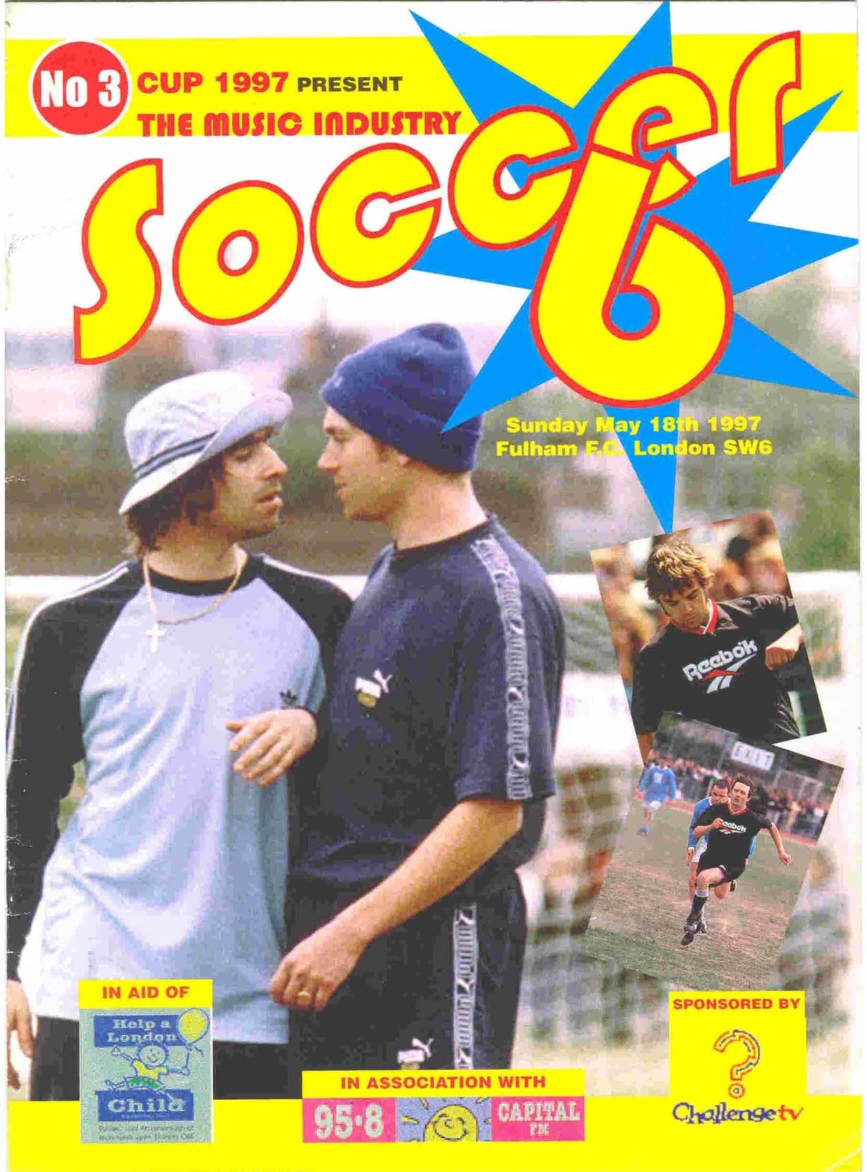 Cartaz do torneio Soccer 6 de 1997