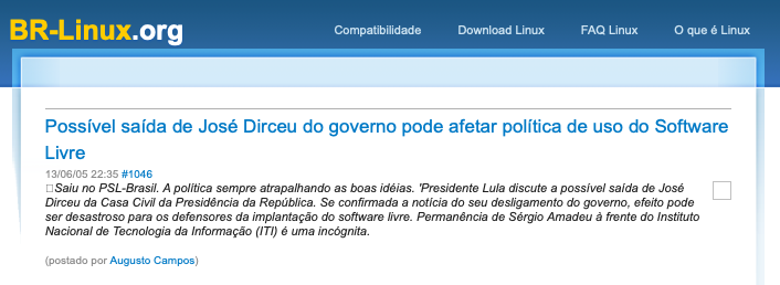 Print do conteúdo do link incluído no texto do post acima.