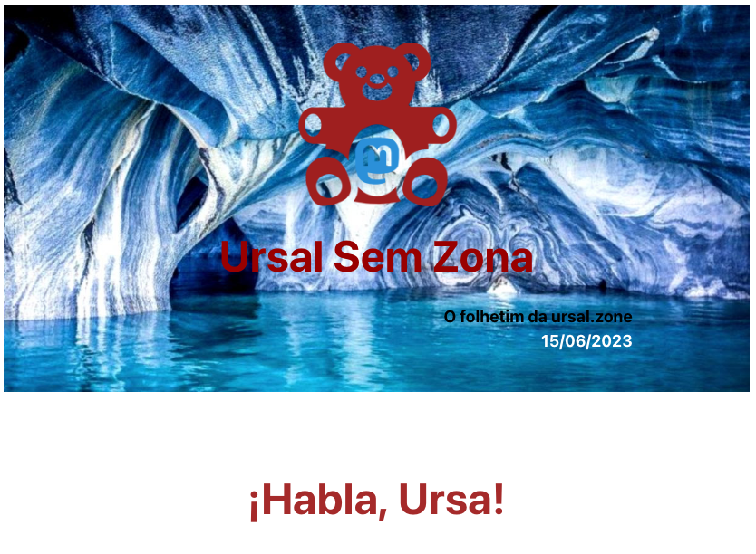 Cabeçalho da Newsletter da Ursal de 15/6/2023