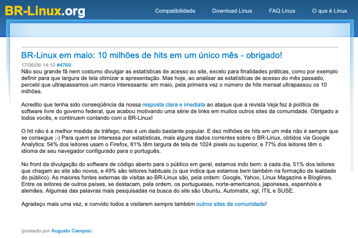 Print do conteúdo do link incluído no texto do post acima.