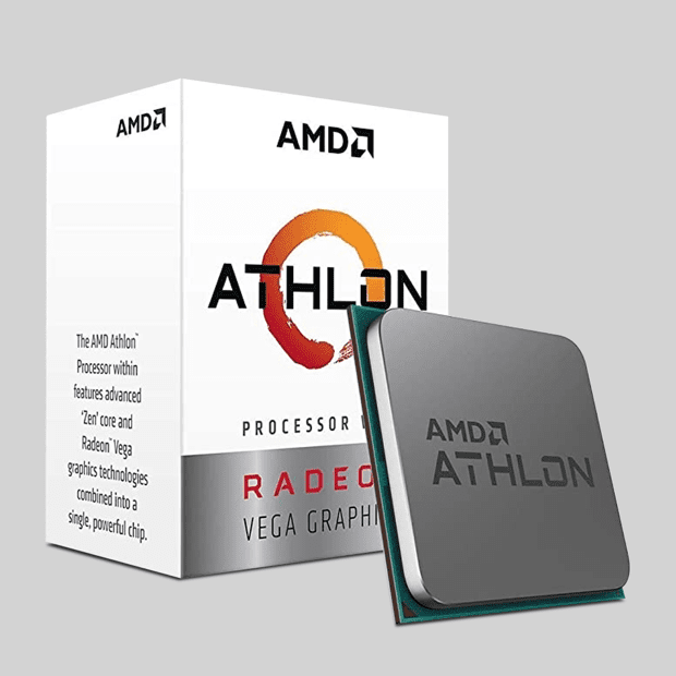 Caixa e chip do Athlon