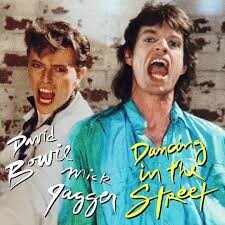Bowie e Jagger em Dancing in the Street