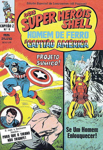 Capa do número 0 de Capitão Z, 2ª série