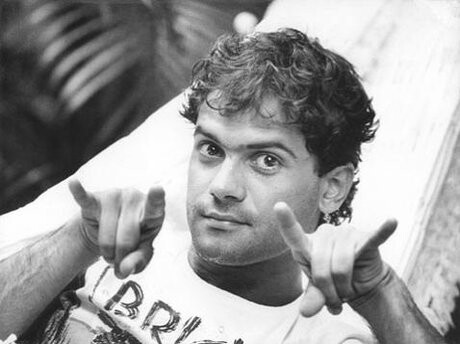 Foto em preto e branco de Cazuza