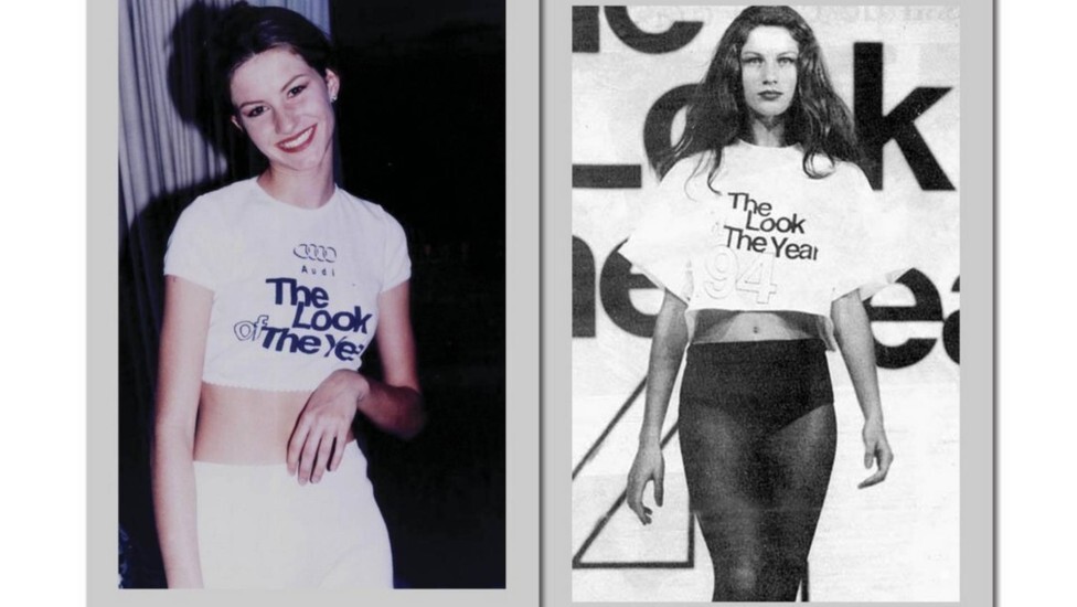 Gisele no início da carreira, no concurso The Look of the Year