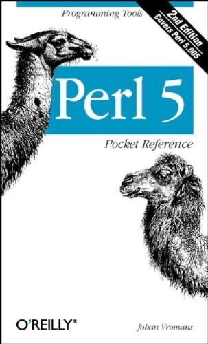 Capa do guia de referência de bolso do Perl 5
