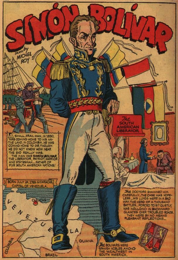 Bolívar em quadrinhos
