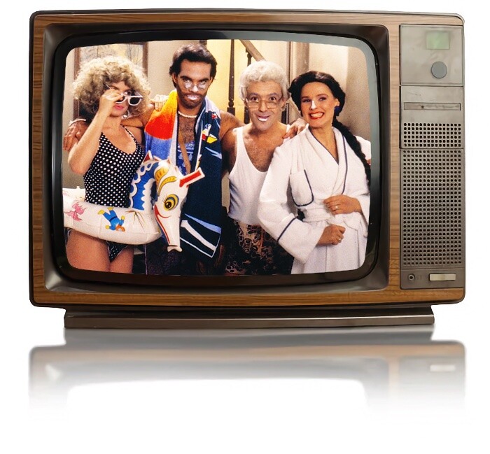 Cena da novela Fogo no Rabo, esquete clássico da TV Pirata