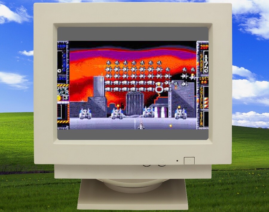 Tela do Super Space Invaders