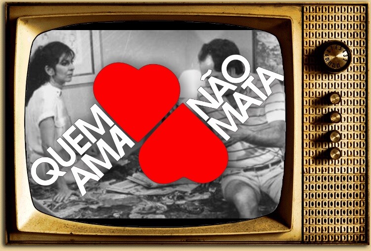 Cena e logotipo de Quem Ama Não Mata