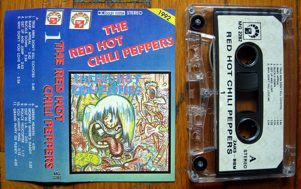 K7 do álbum de estreia dos Red Hot Chilli Peppers
