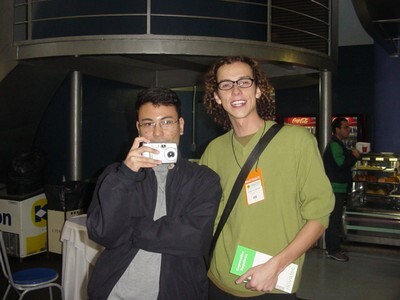 Morimoto ao lado de Aurélio Jargas