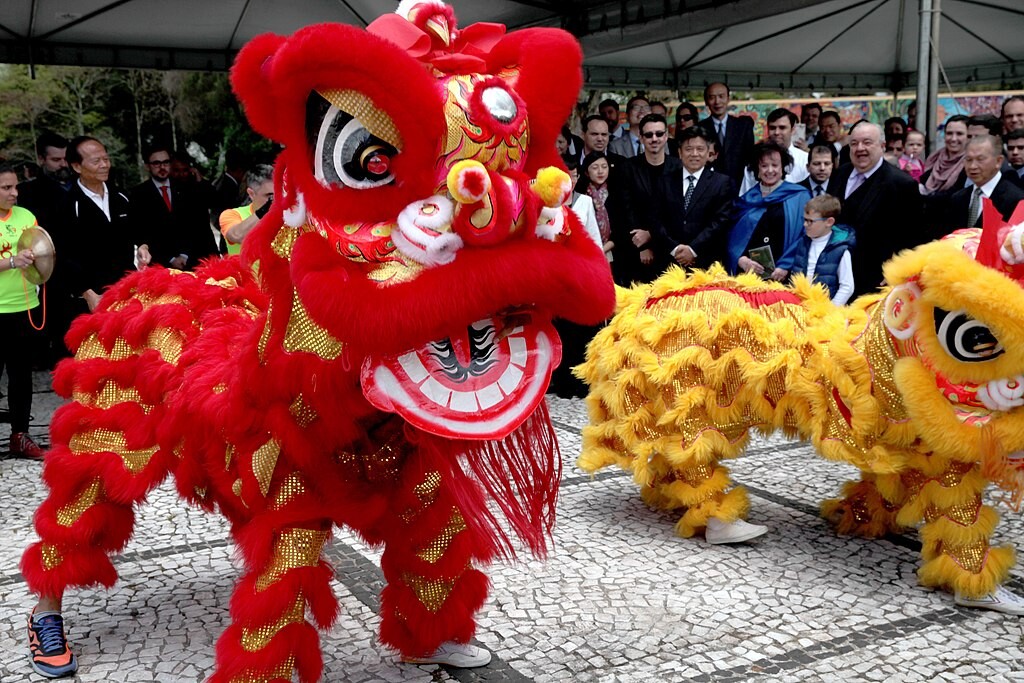 Apresentação cultural da comunidade chinesa durante a Bienal Internacional de Curitiba em 2017.<br>