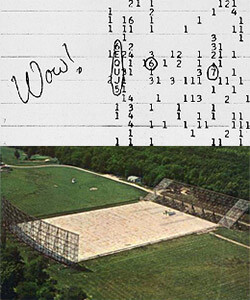 O Sinal Wow! é representado como “6EQUJ5“. A impressão original com a exclamação feita a mão no momento de sua interpretação, está preservada no Ohio History Connection.<br>