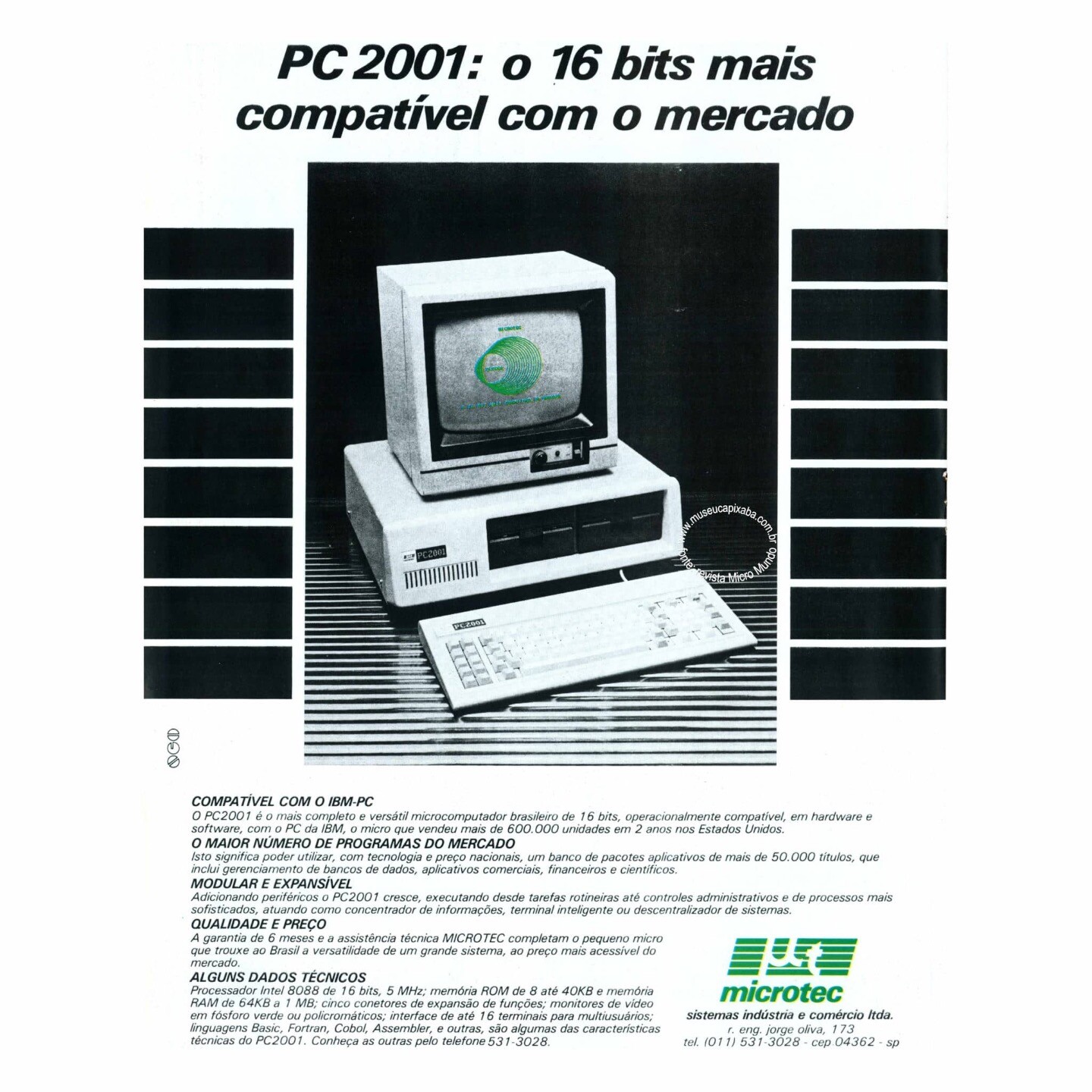 Anúncio do clone de PC da Microtec