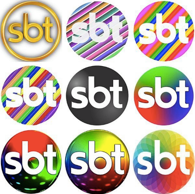 9 amostras da evolução do logo do SBT ao longo das décadas