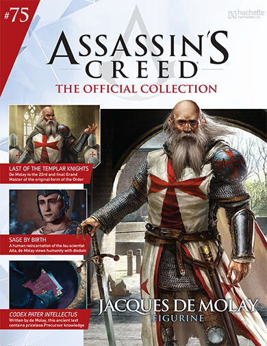 Jacques de Molay em destaque em coleção de bonecos