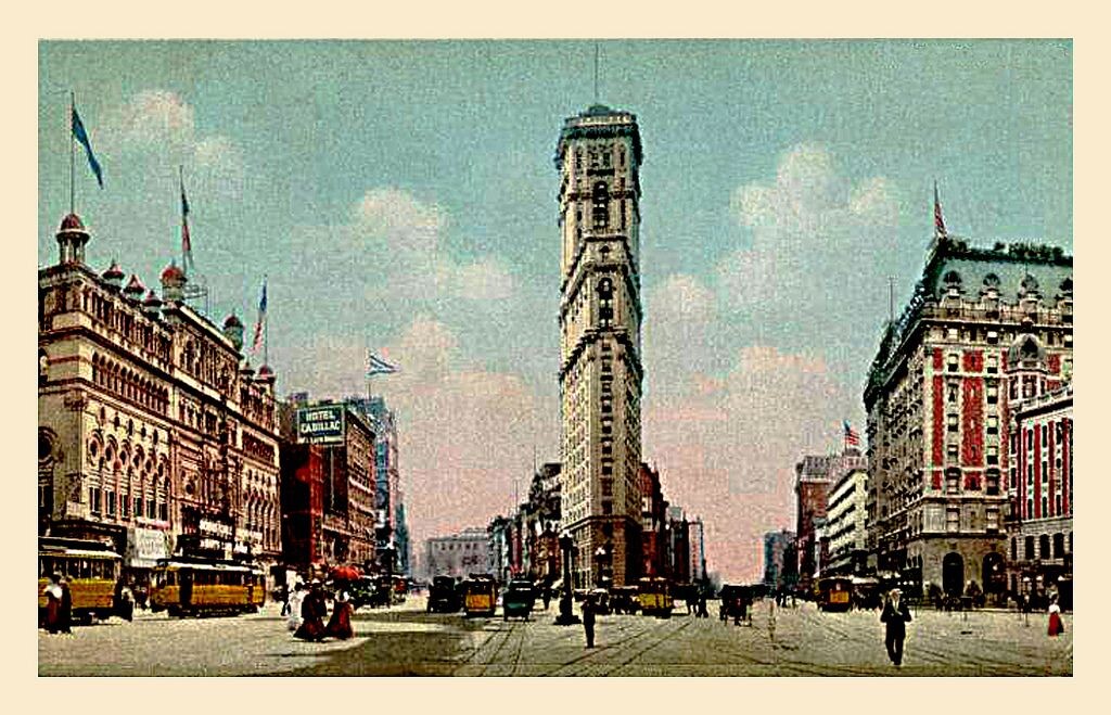 Postal mostrando a sede do NYT na época