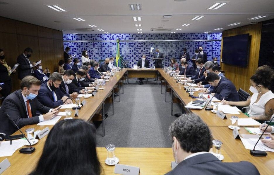 Reunião de líderes de comissão na Câmara em 2021