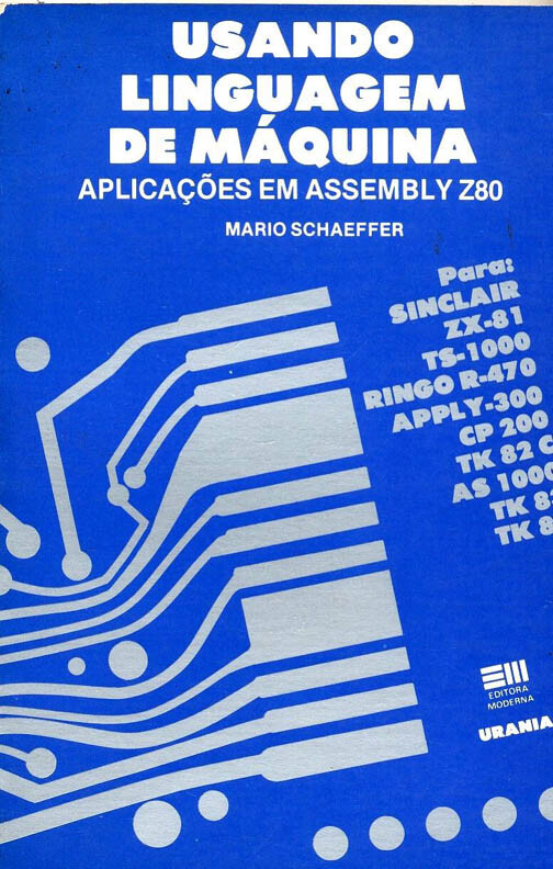 Capa de “Usando Linguagem de Máquina“, da editora Urânia