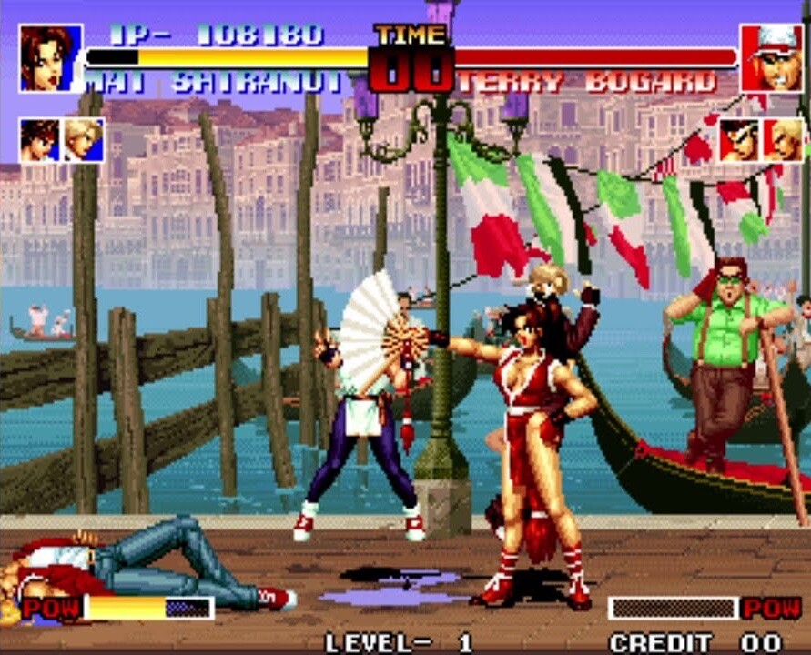 Mai Shiranui vence Terry Bogard em KoF '94