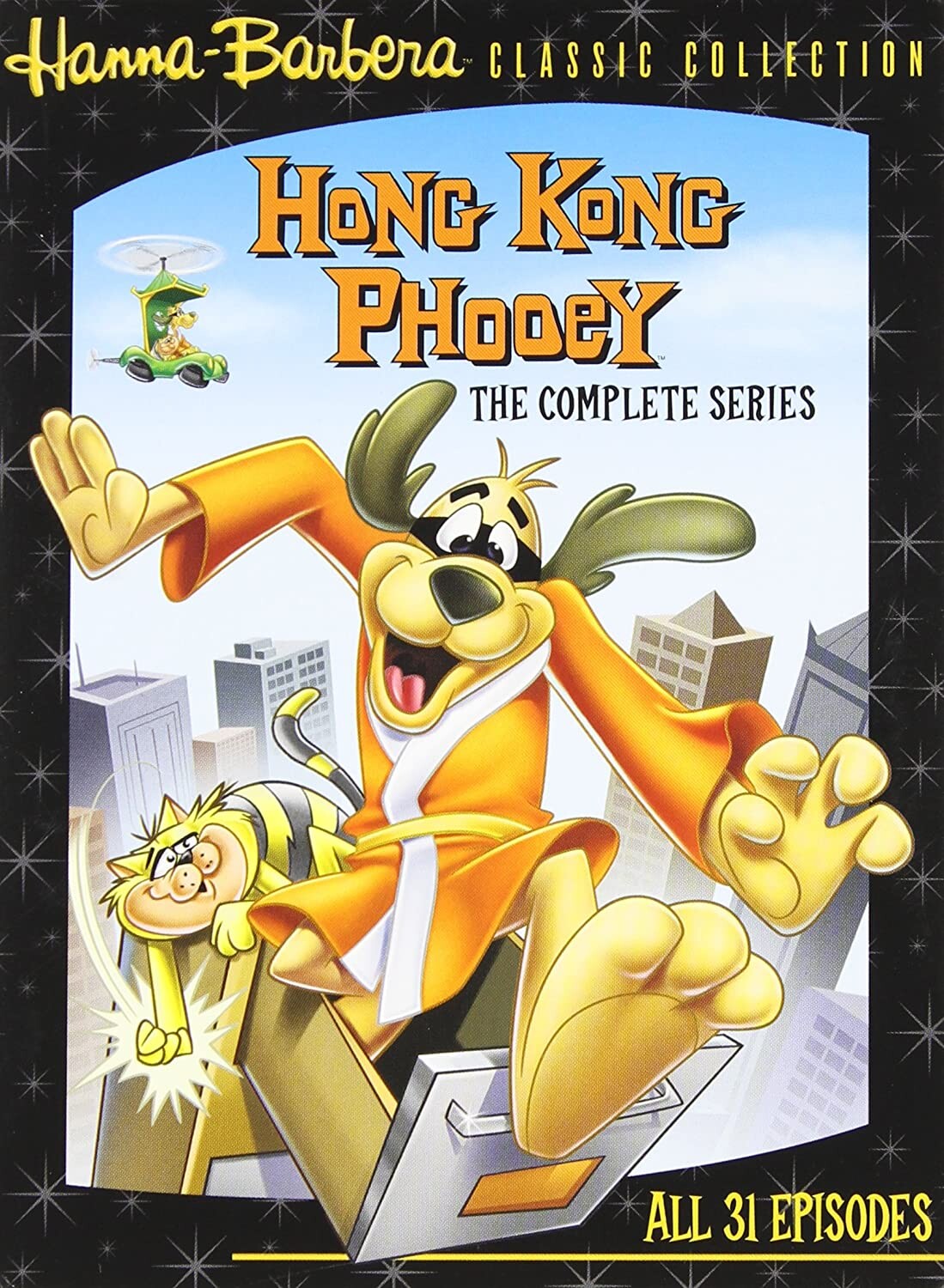 Capa do DVD com a coletânea dos episódios do Hong Kong Fu